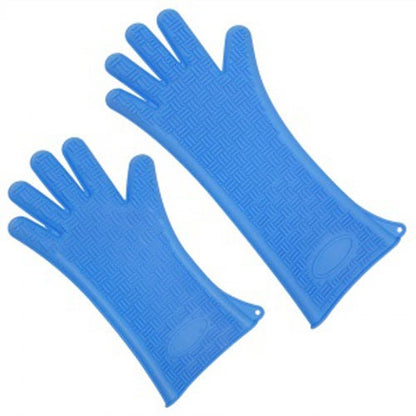 Silicone Heat Glove Silicone Temperature Management Gloves, Blue - view 2