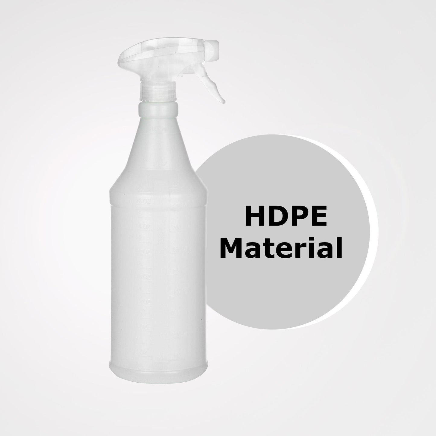 Spray Bottle with Trigger Spray Mechanism, 1 Pint , Made of HDPE