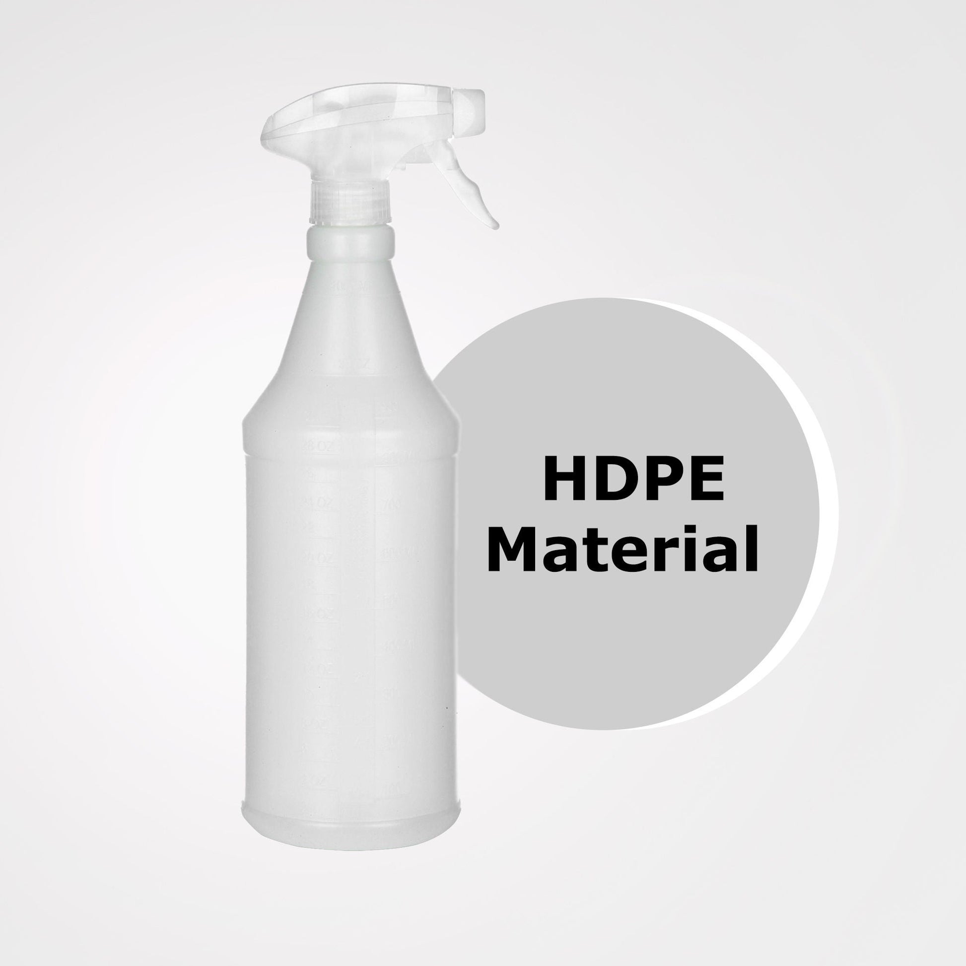 Spray Bottle with Trigger Spray Mechanism, 1 Pint , Made of HDPE