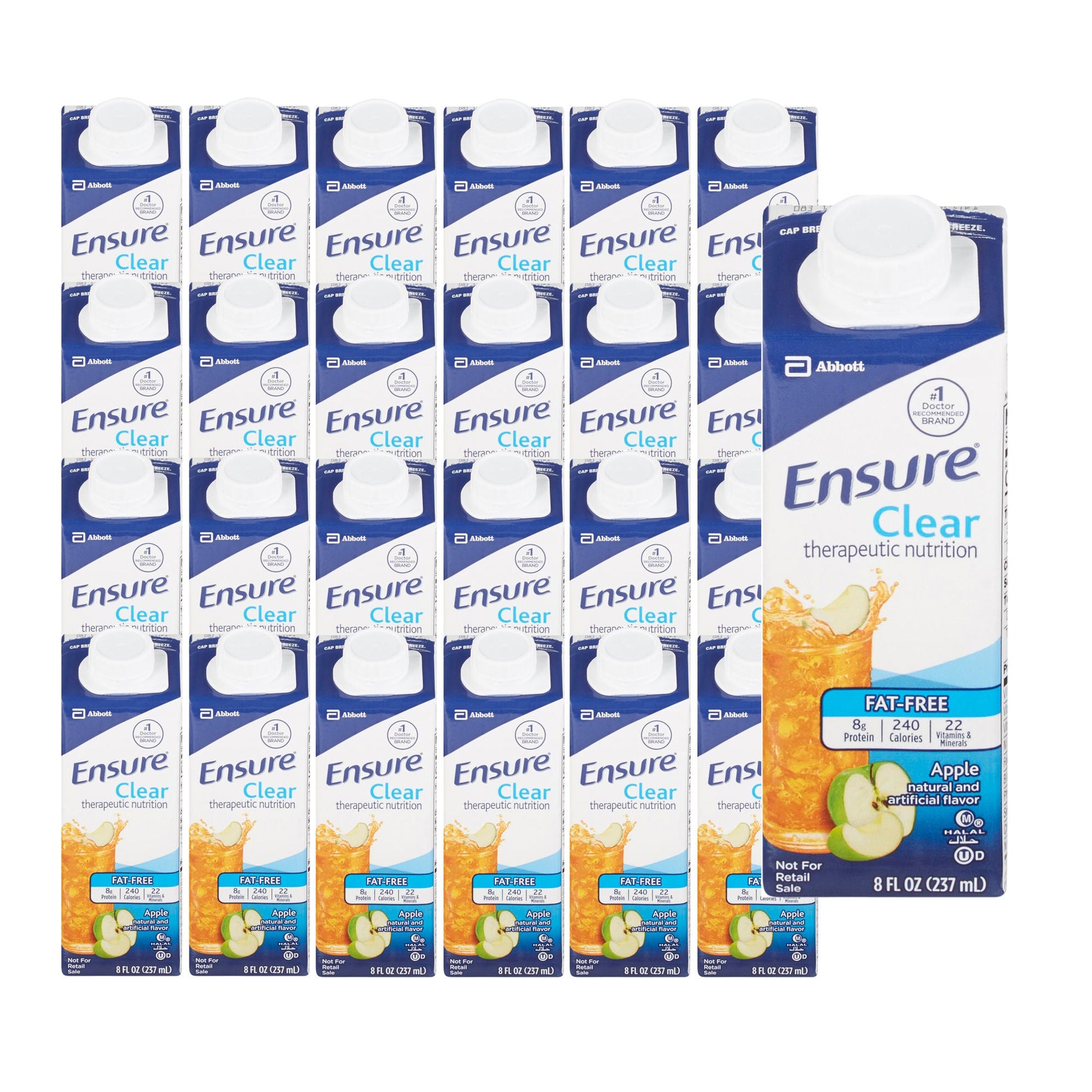Ensure® Clear Therapeutic Nutrition, Apple, carton
