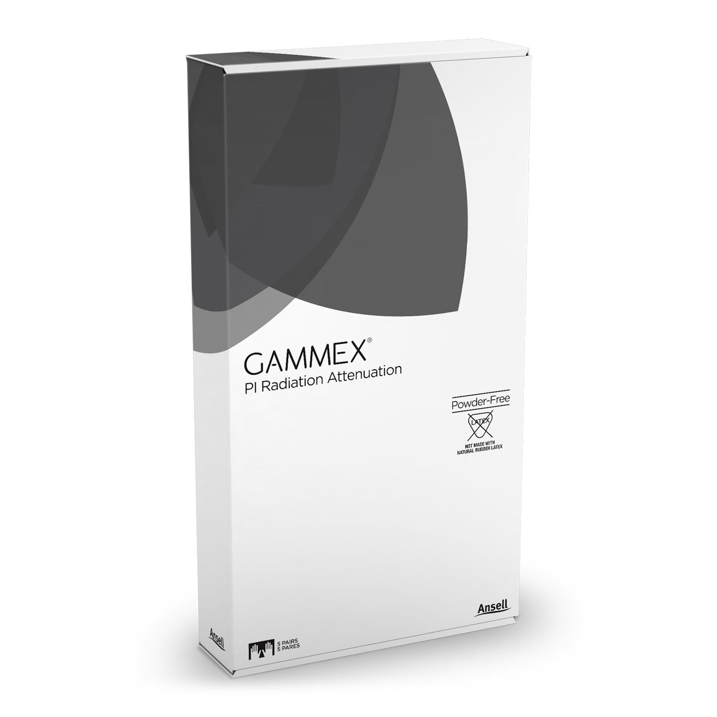GAMMEX® Non-Latex Radiation Attenuation Polyisoprene with Bismuth Radiation Reducing Gloves, Black - view 2