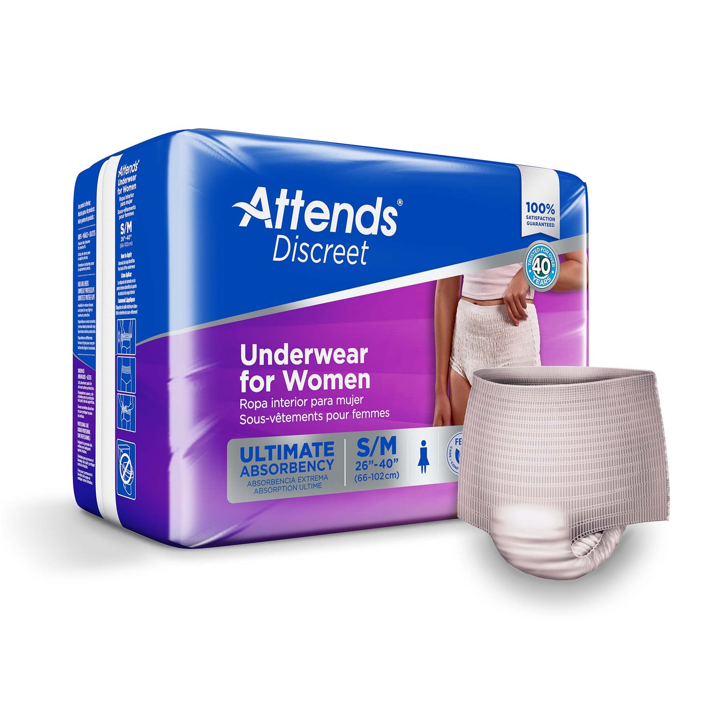 Attends® Discreet Women's Underwear, Level 5
