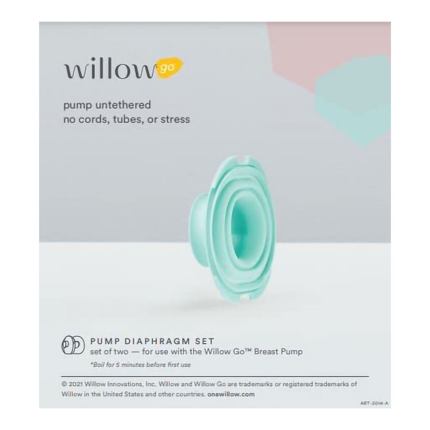 Willow Go™ Pump Diaphragm Set (Two-pack) for Willow Go Breast Pump