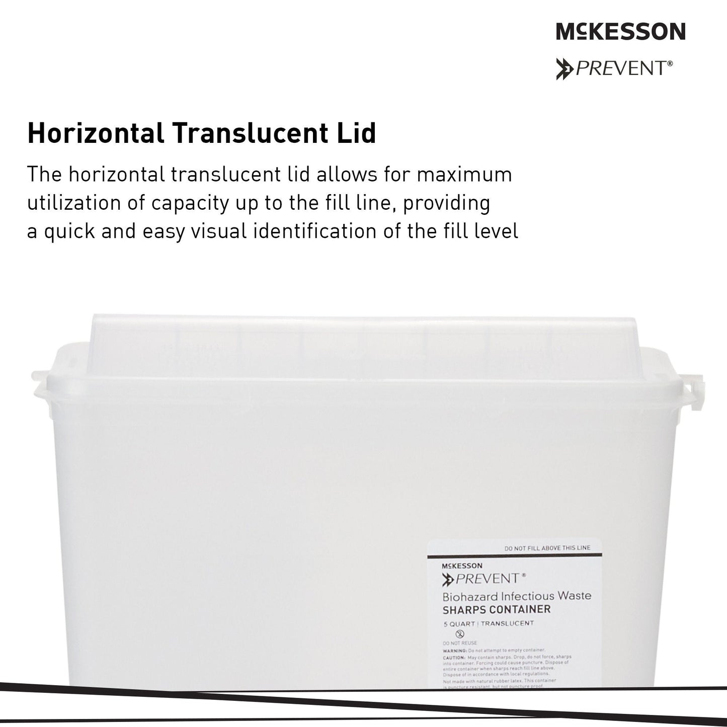 McKesson Prevent® Sharps Container, 1-1/4 Gallon