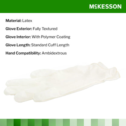 McKesson Confiderm® Latex Exam Gloves, Ivory - view 3