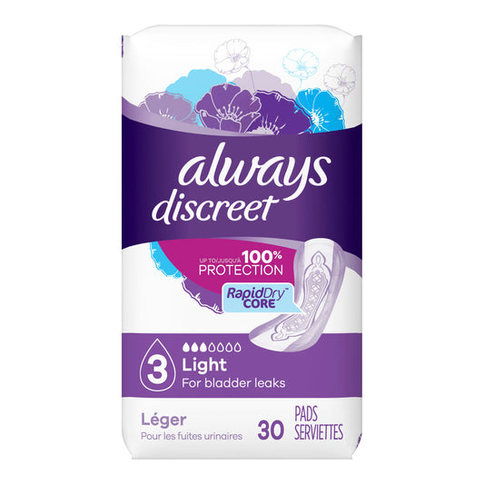 Always® Discreet Bladder Control Pad