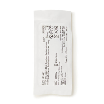 ICU IV Extension Set Needle-Free Port Small Bore 14 Inch Tubing