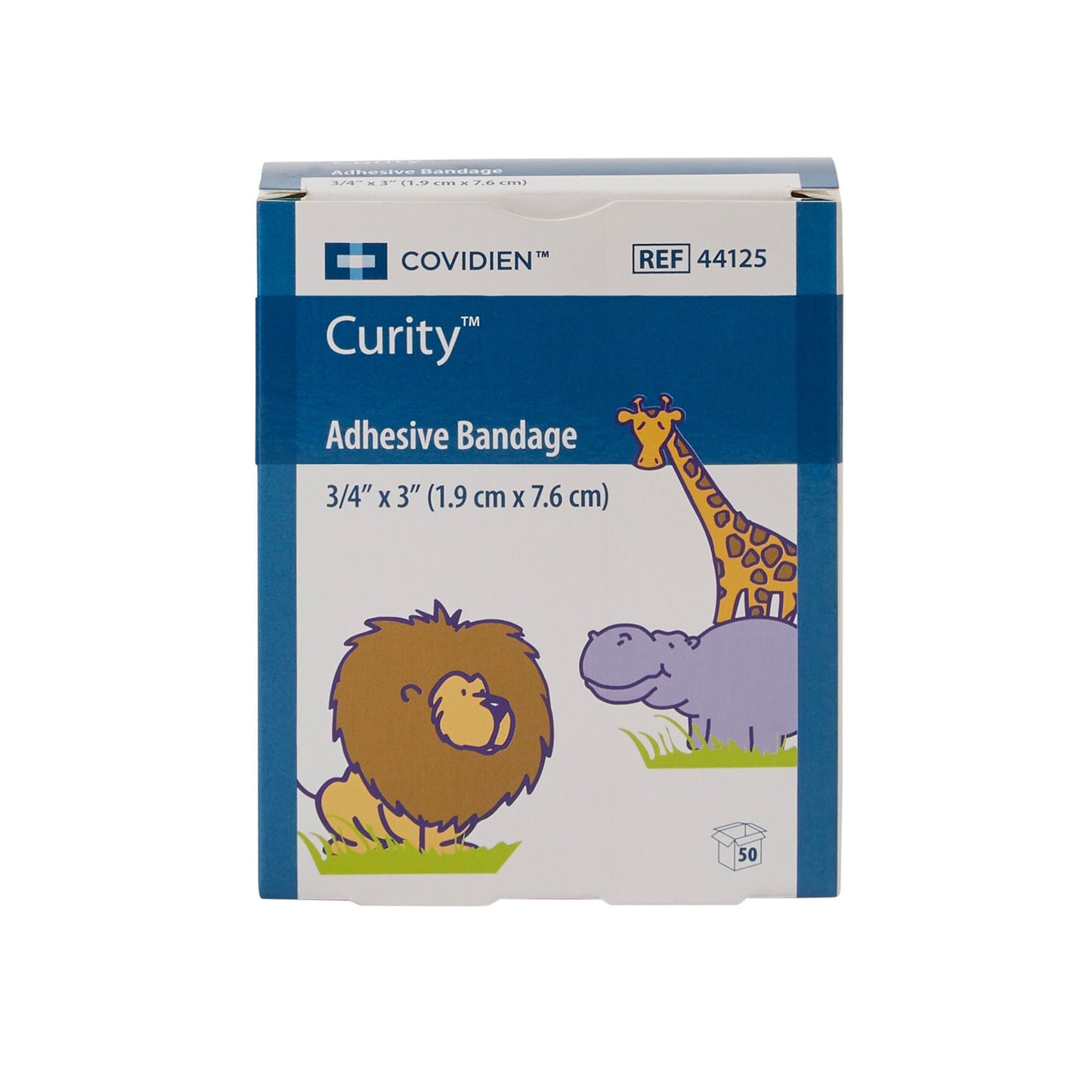 Curity™ Zoo Design Adhesive Strip, ¾ x