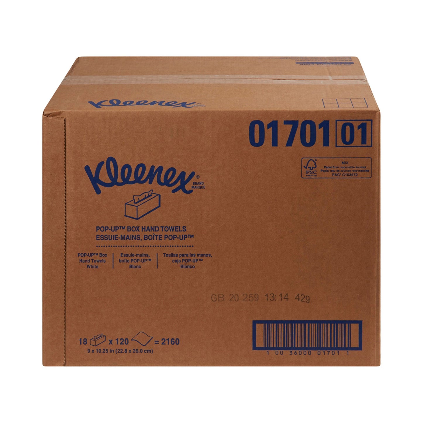 Kleenex® Guest Towel Pop-Up Box, 120