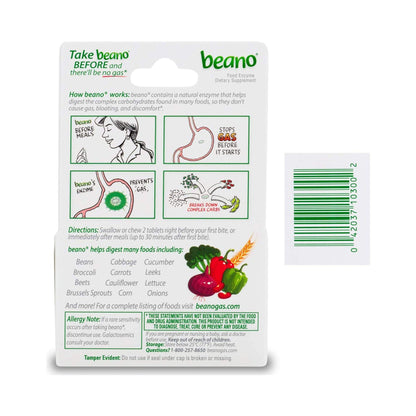 Beano® Extra Strength Food Enzyme Tablets