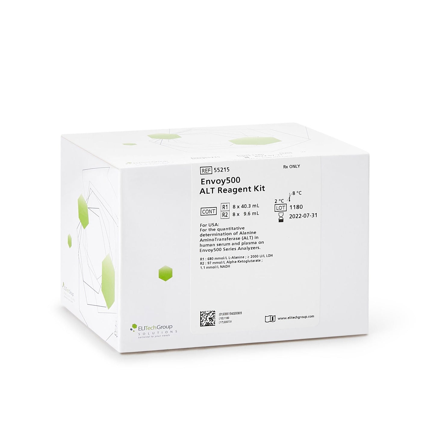 Envoy® 500 Reagent Kit for use with Envoy 500 Chemistry System, ALT test