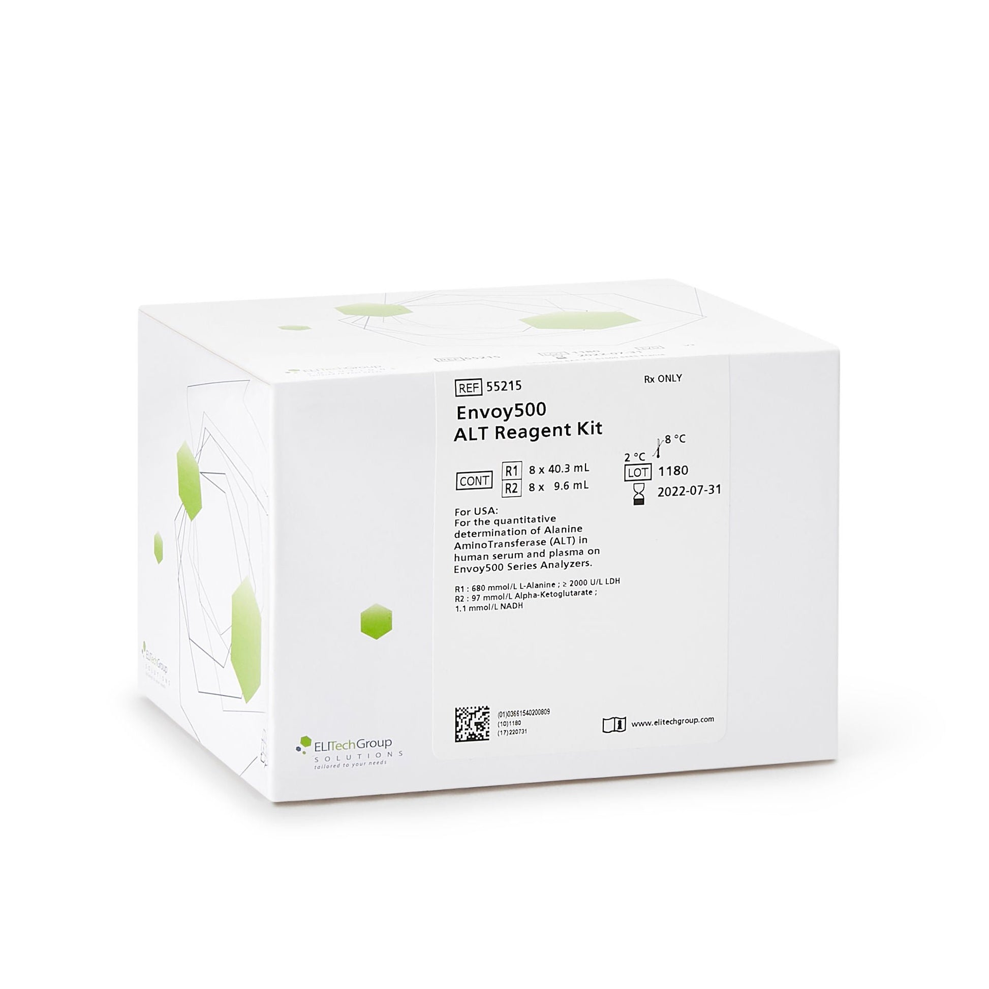 Envoy® 500 Reagent Kit for use with Envoy 500 Chemistry System, ALT test