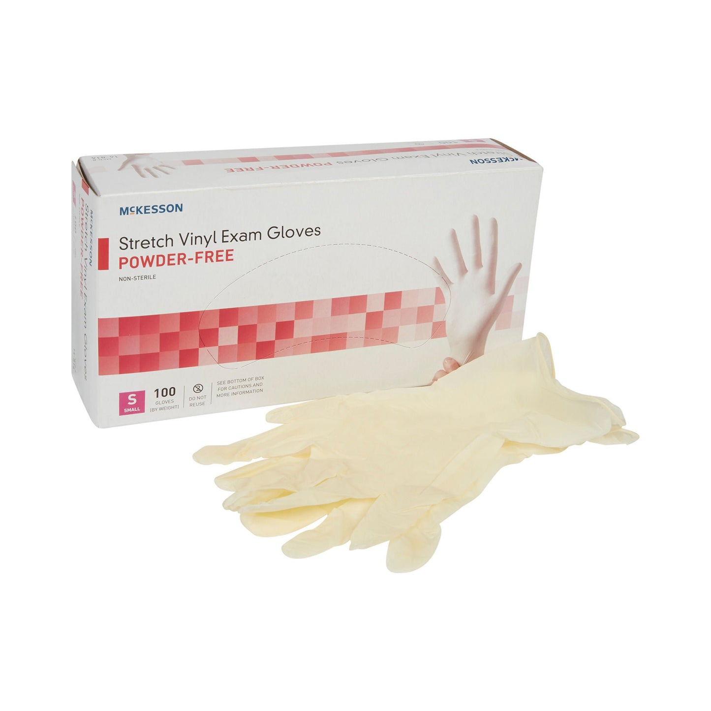 McKesson Stretch Vinyl Exam Gloves, Ivory