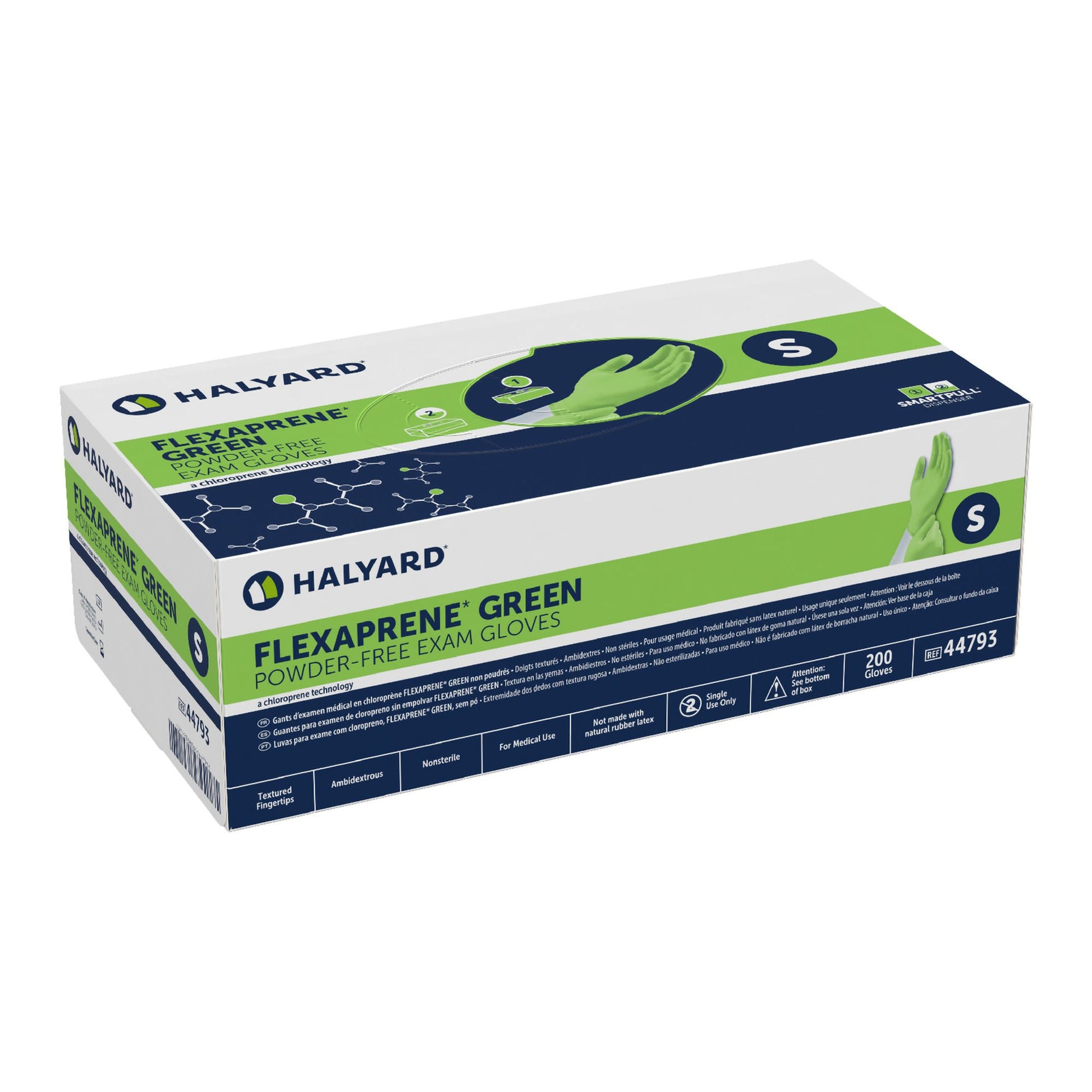 FLEXAPRENE* GREEN Chloroprene Exam Gloves, Green - view 2