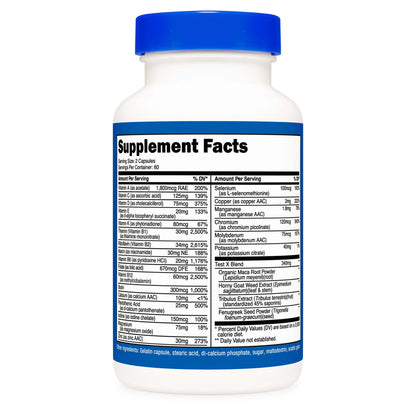 nutricost Multivitamin For Men Dietary Supplement Vitamin A / C / D / E / K 1,800 mcg - 125 mg - 75 mcg - 20 mg - 80 mcg Strength Capsule