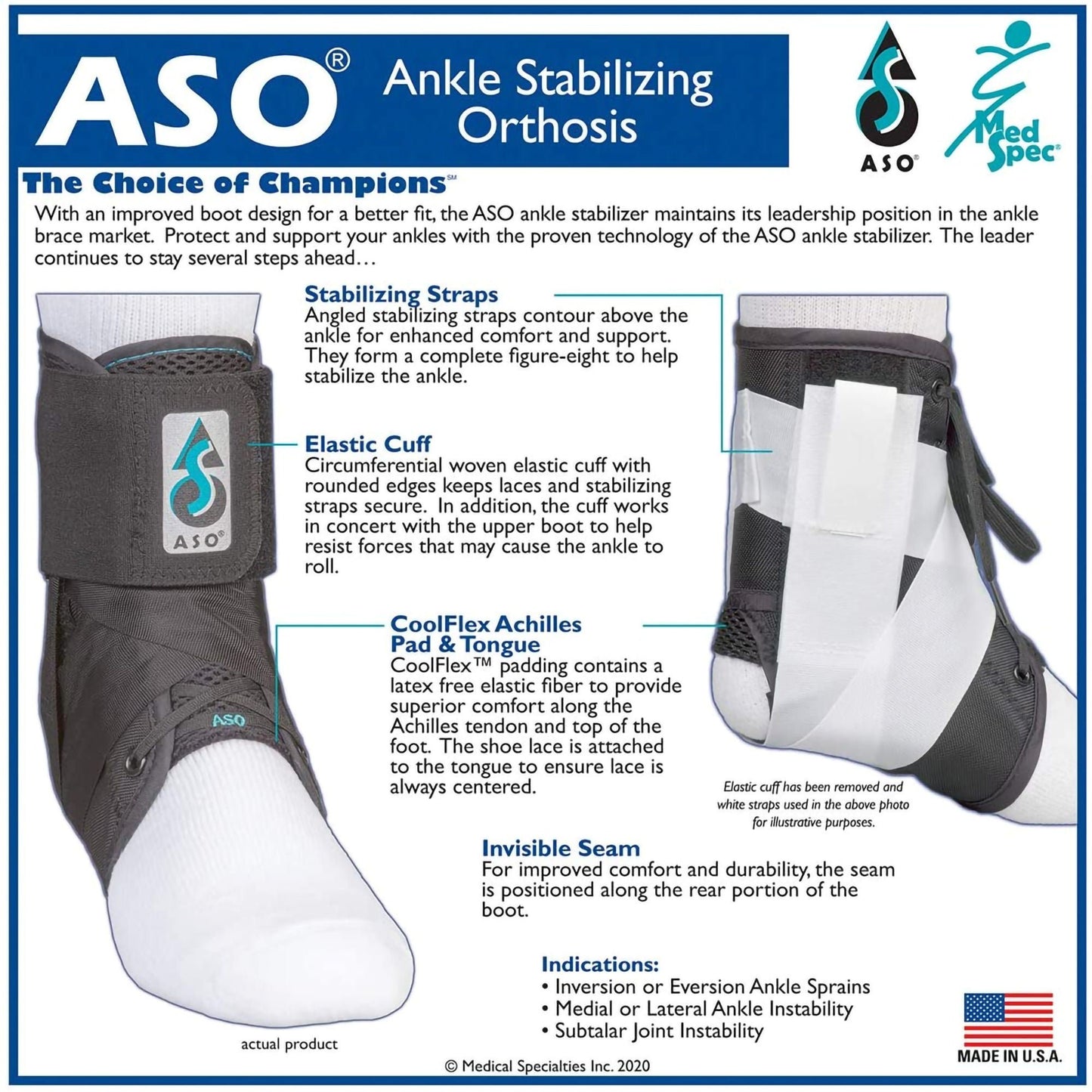ASO® Speed Lacer Ankle Brace