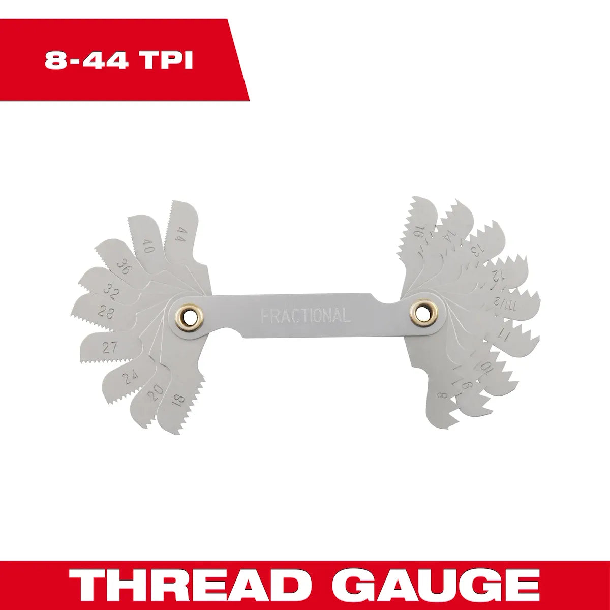 Milwaukee 8-44 TPI SAE Thread Gauge 49-57-5011 | High Speed Steel