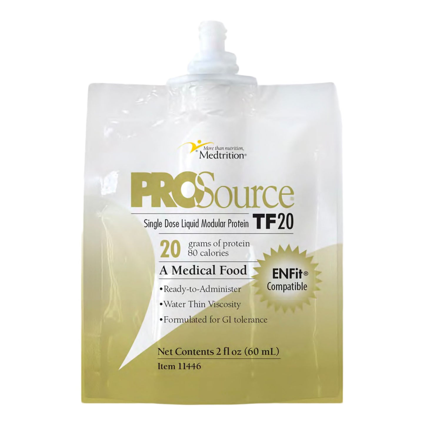 ProSource TF20 Tube Feeding Formula Unflavored Liquid Pouch