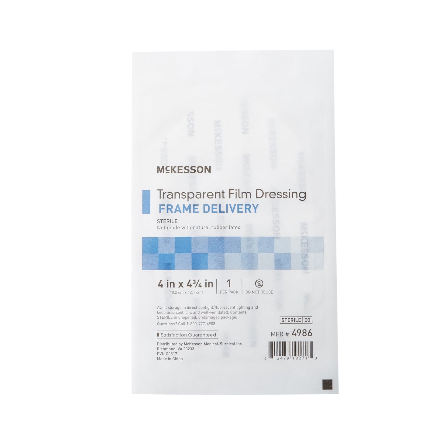 McKesson Octagonal Sterile Dressing with Frame-Style Delivery