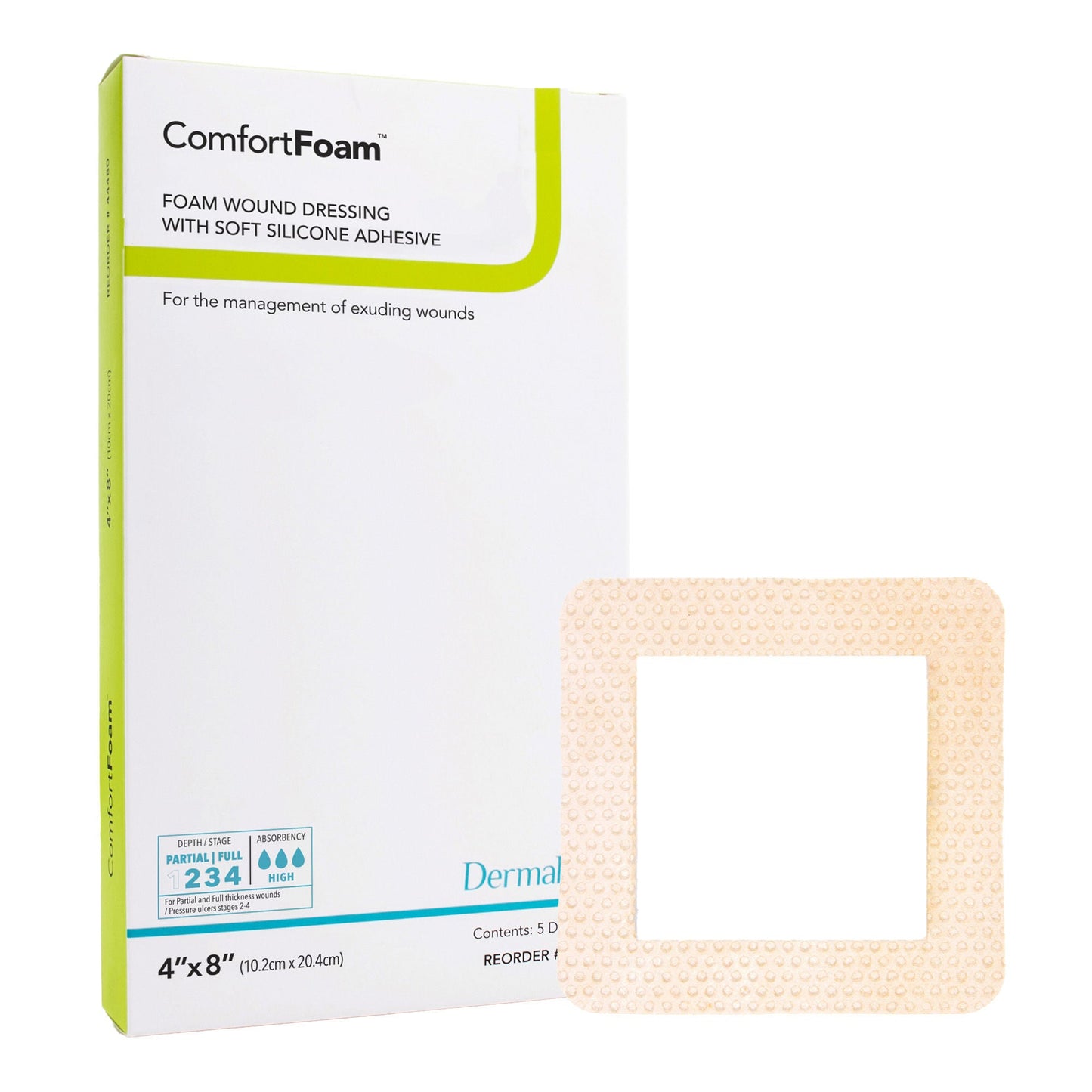 ComfortFoam™ Border Foam Wound Dressing with Silicone Adhesive