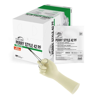 Sterile ENCORE® Perry® Style 42® PF Latex Surgical Gloves, Natural