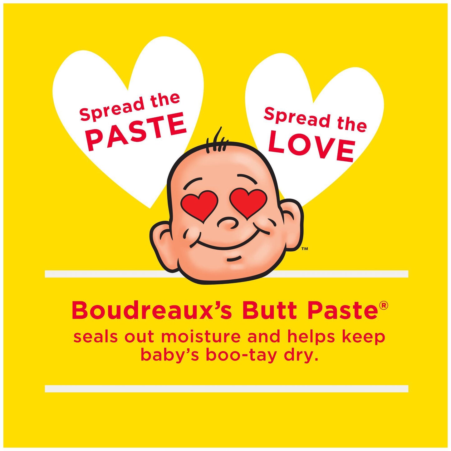 Boudreaux's Original Butt Paste Diaper Rash Treatment, 16% Zinc Oxide, Tube