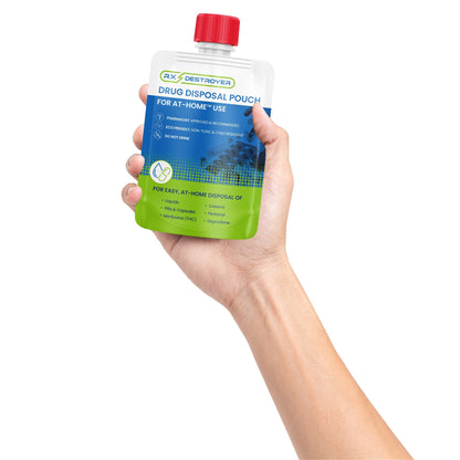 Rx Destroyer™ Drug Disposal Pouch for use with Pharmaceutical Disposal System