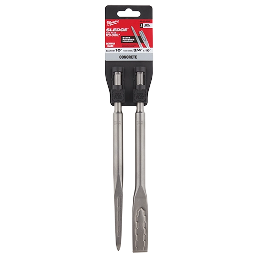 Milwaukee SDS Plus SLEDGE Bull Point & Flat Chisel (2 PK) 48-62-6080