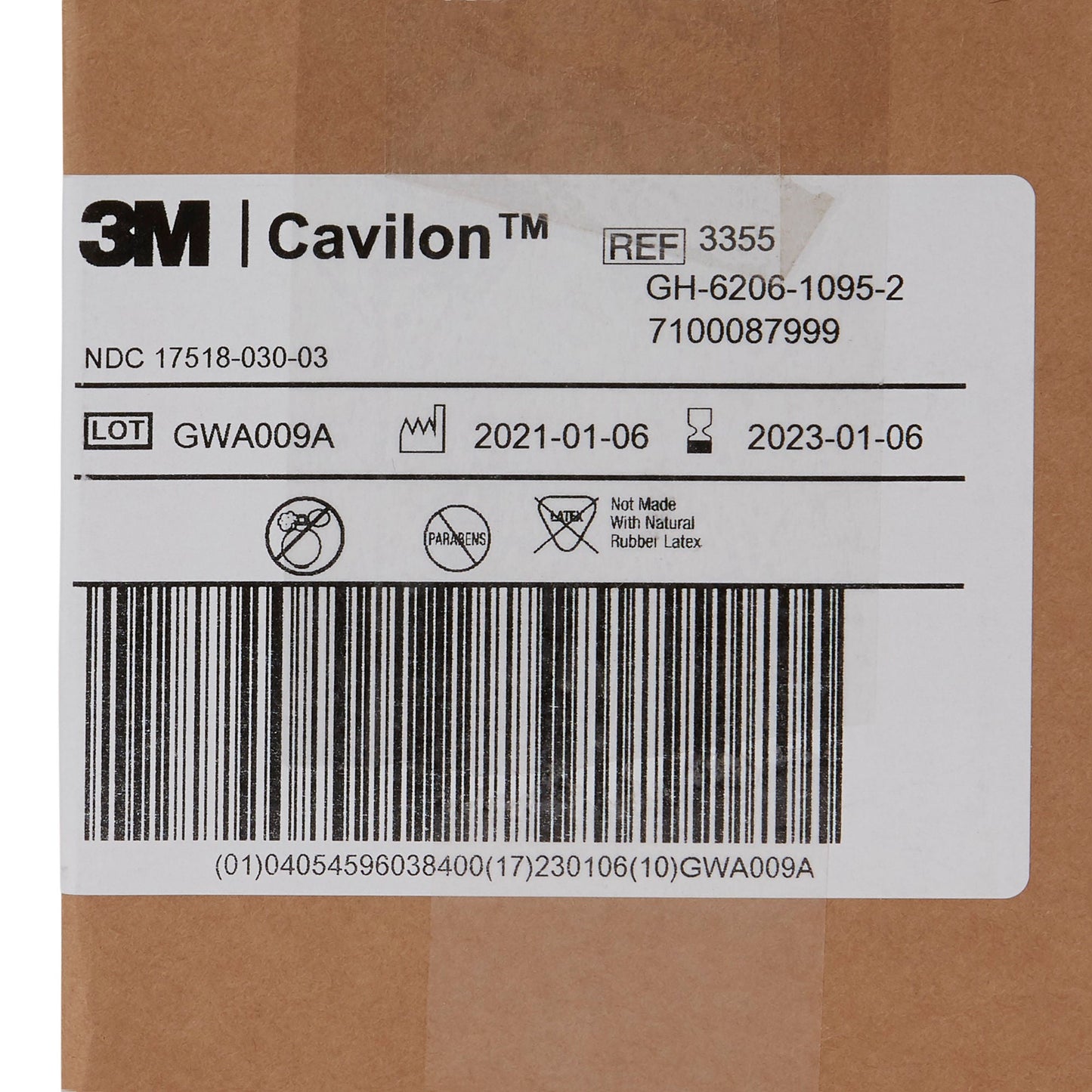 3M™ Cavilon™ Barrier Cream, Unscented, Hypoallergenic, Tube