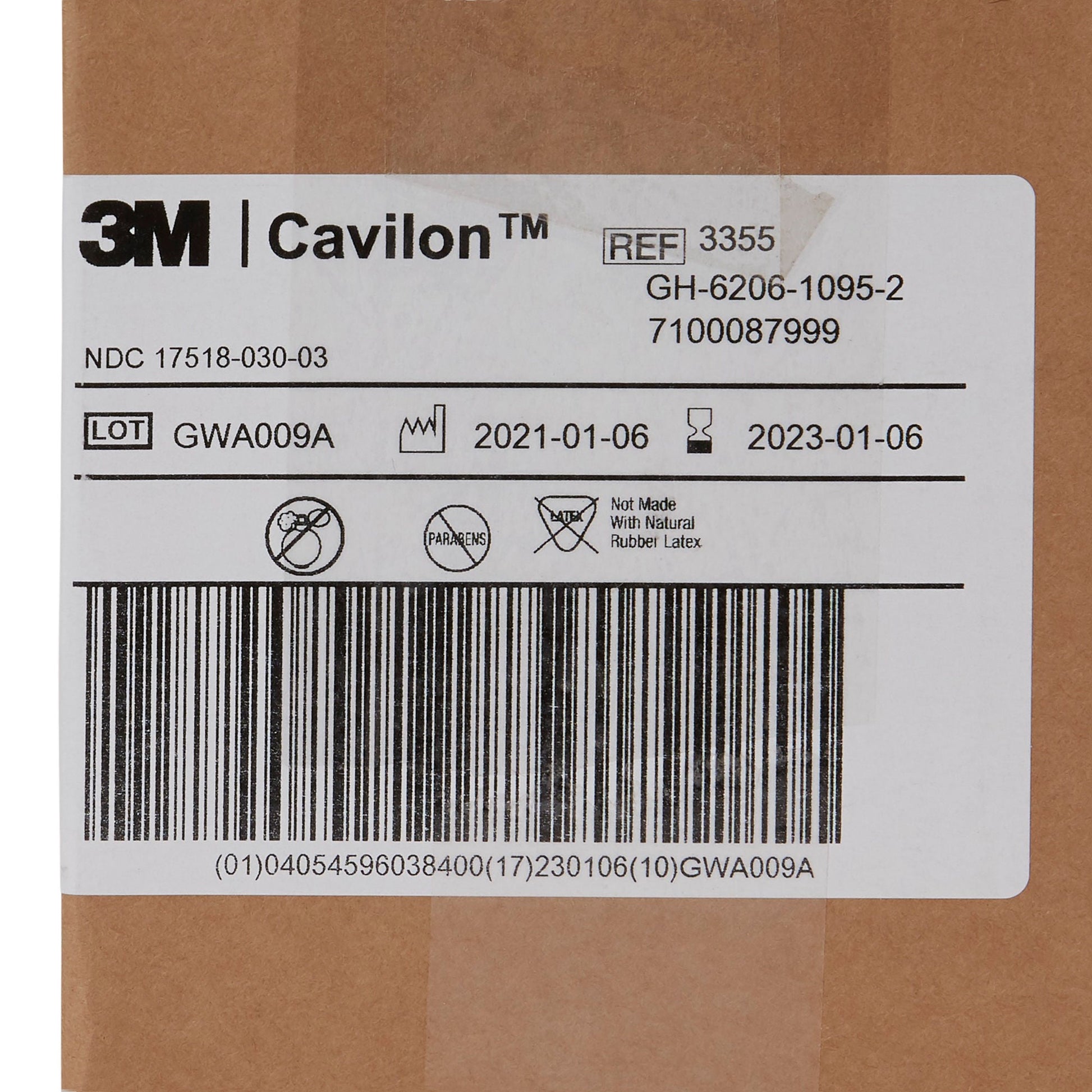 3M™ Cavilon™ Barrier Cream, Unscented, Hypoallergenic, Tube