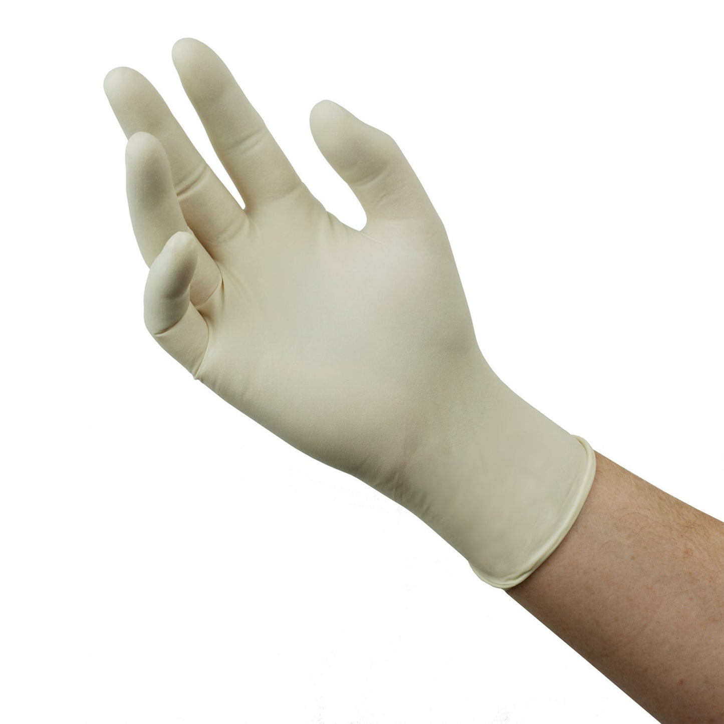 Diamond Grip Plus™ Latex Exam Gloves, White - view 3