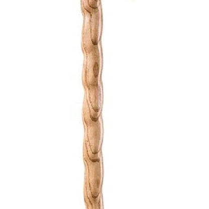 Brazos™ Twisted Oak Hitchhiker Handcrafted Walking Stick, 58-Inch, Tan