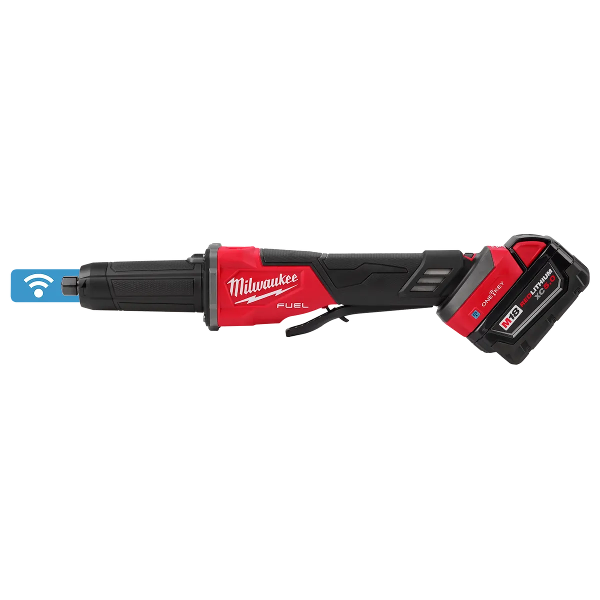 Milwaukee M18 FUEL Variable Speed, Braking Die Grinder, Paddle Switch w/ ONE-KEY 2984-20 | M18 Battery, Metal