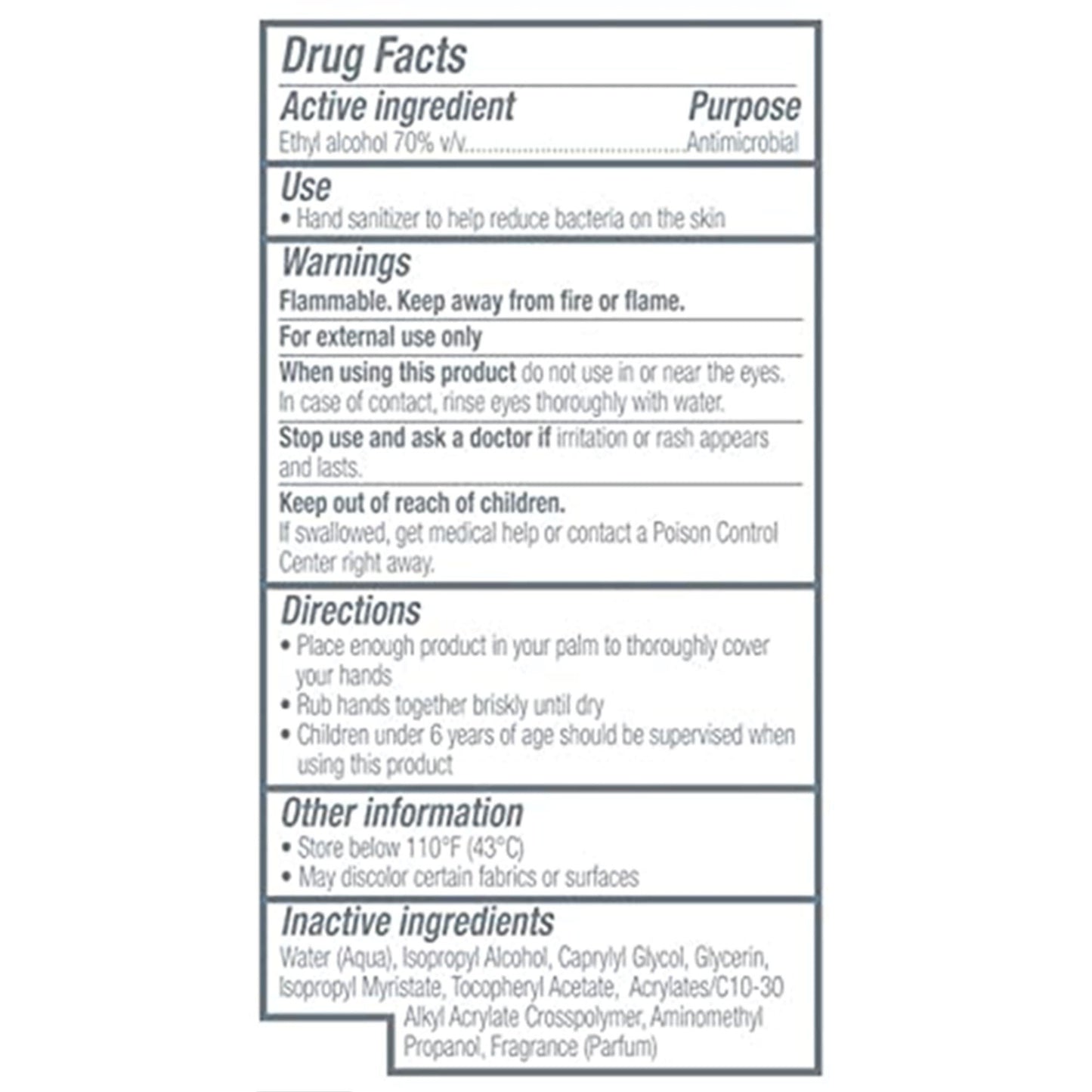 Purell® Advanced Hand Sanitizer, Pump Bottle
