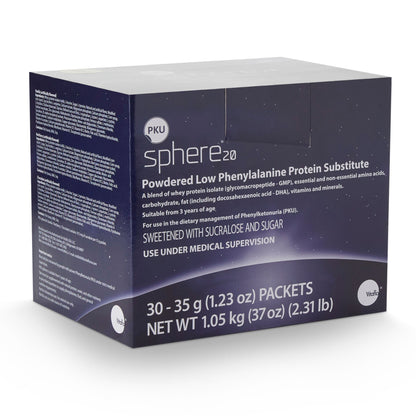 PKU sphere™ 20 Vanilla GMP-Based Formula for use in Dietary Management of PKU
