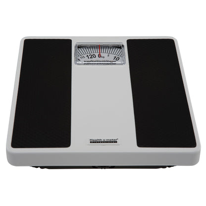 Health O Meter® Dial Scale, 270-lb. Capacity, Black & White Analog Large Display