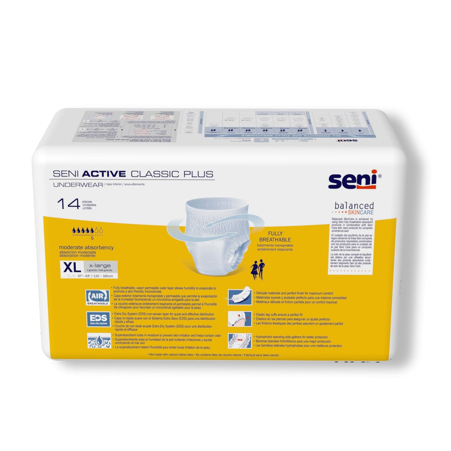 Seni® Active Classic Plus Moderate Absorbent Underwear, Extra Large