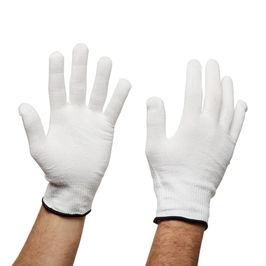 Sterile Flex-Gard™ HDPE Fiber / Spandex / Polyester Glove Liners, White