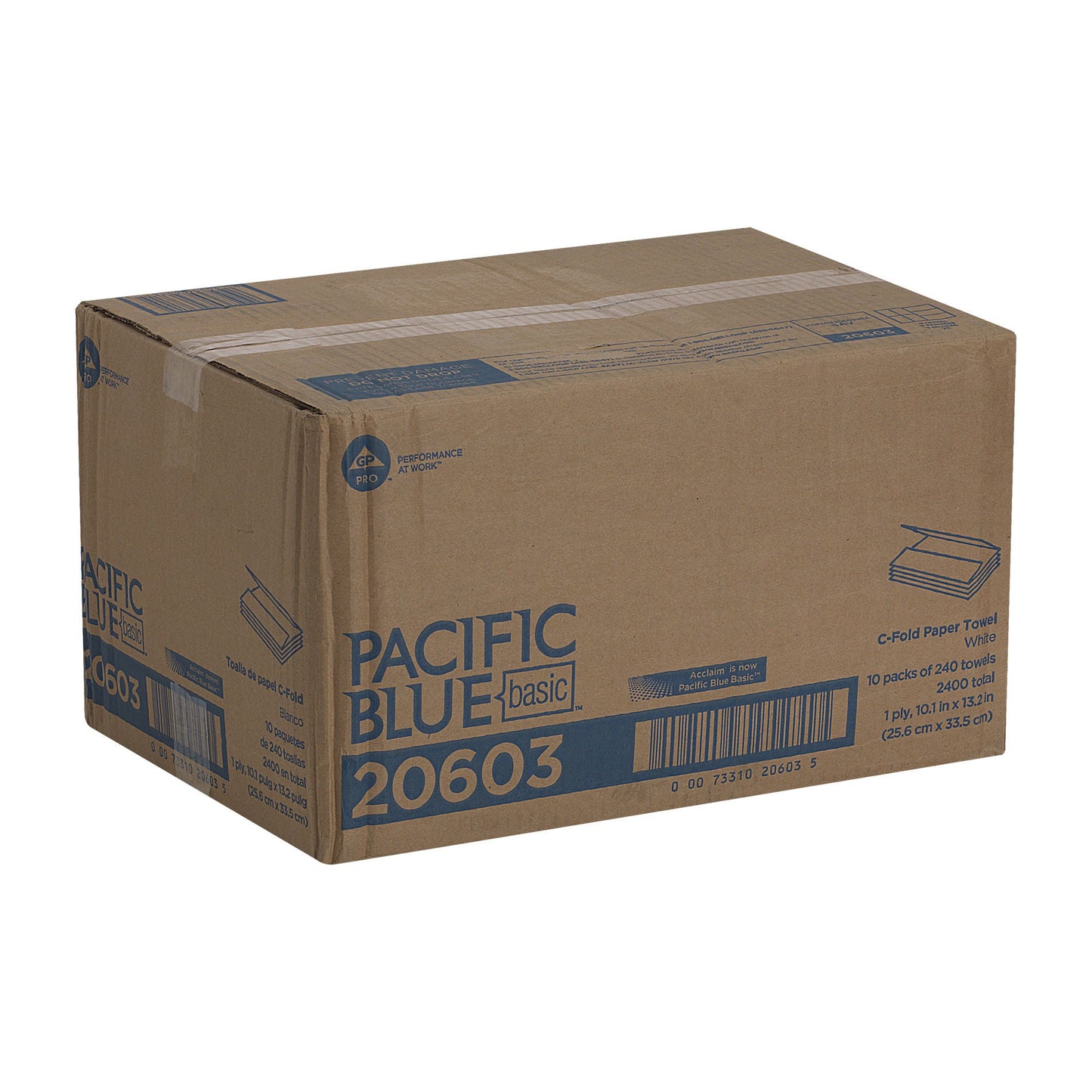 Pacific Blue Basic™ Paper Towel, 240 , 10 Packs