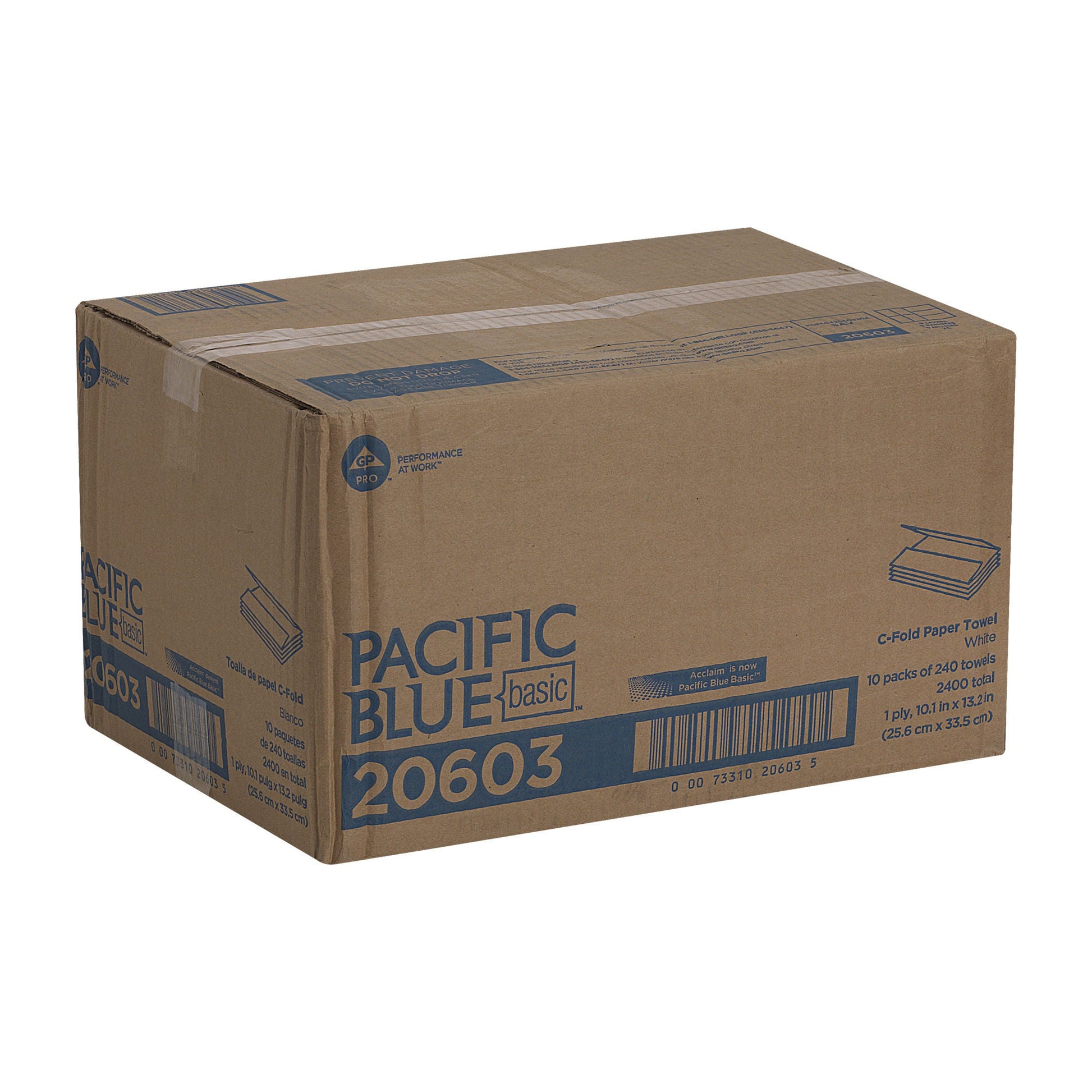 Pacific Blue Basic™ Paper Towel, 240 , 10 Packs