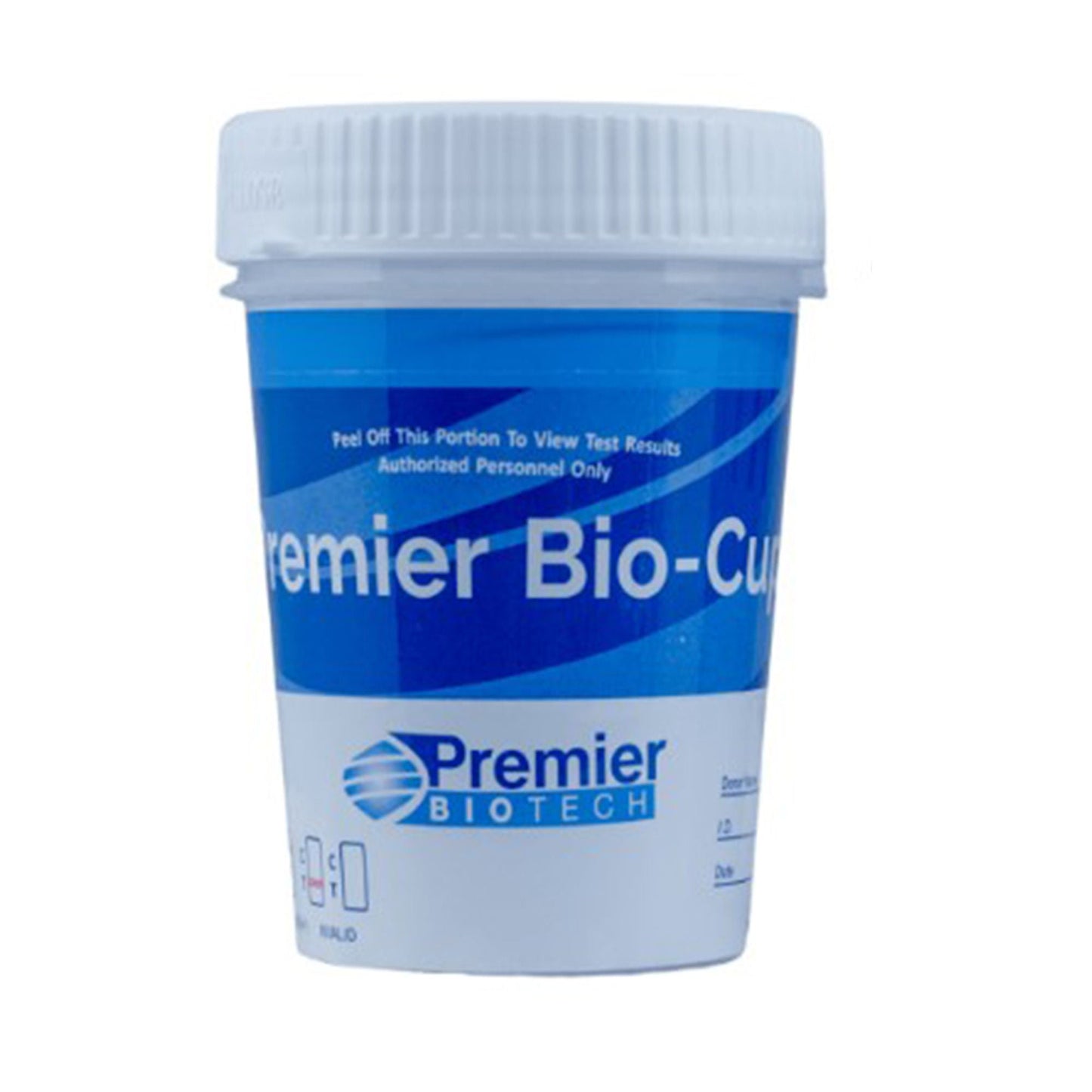 Premier Bio-Cup Drugs of Abuse Test Kit AMP500, BAR300, BUP10, BZO300, COC150, FEN1, mAMP/MET500, MDMA500, MOR300, MTD300, OXY100, PCP25, THC50, TML100 (pH, OX, SG) 25 Tests CLIA Waived