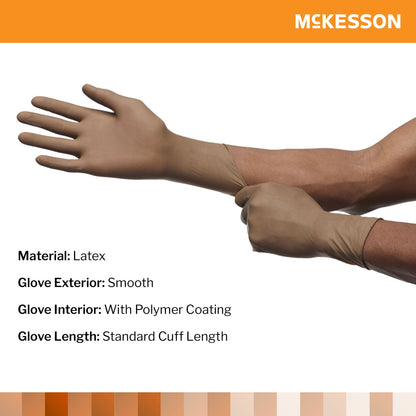 Sterile McKesson Perry® Latex Surgical Gloves, Brown - view 3