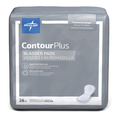 Contour Plus Ultimate Bladder Control Pad 8 X 17 Inch Heavy Absorbency Super Absorbent Core