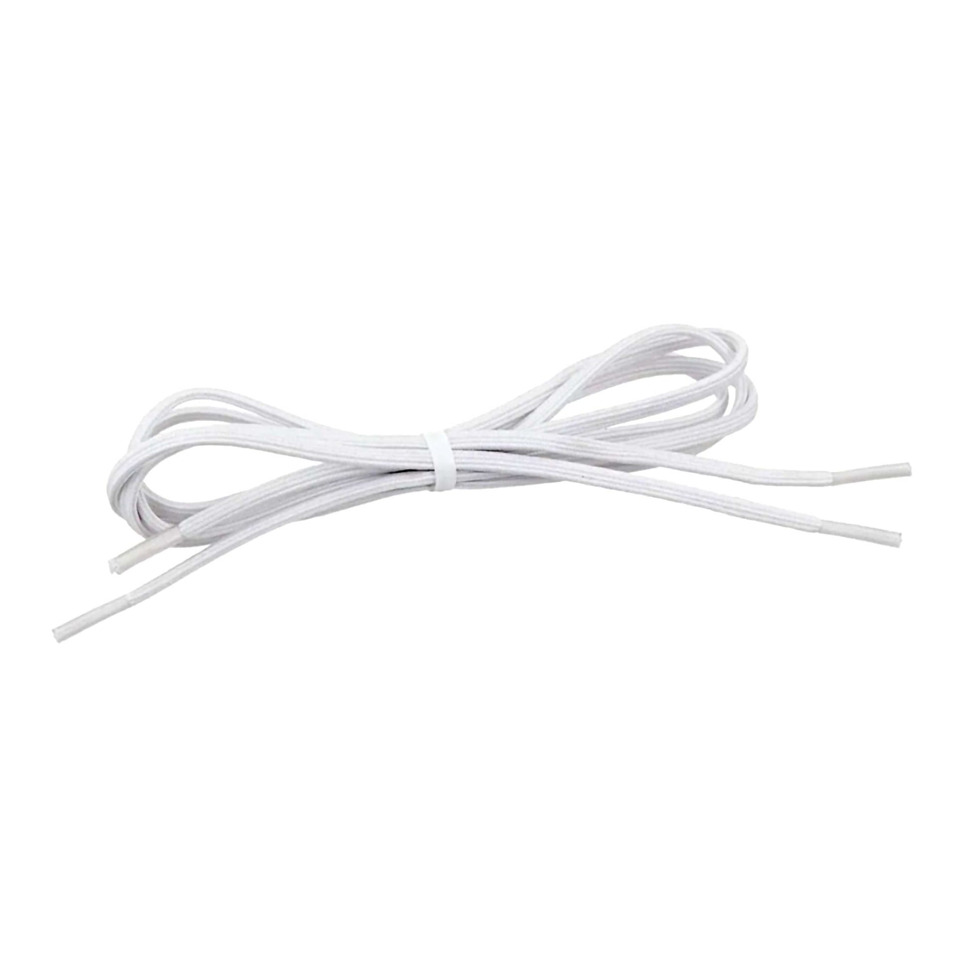 Tylastic Shoelaces White Elastic