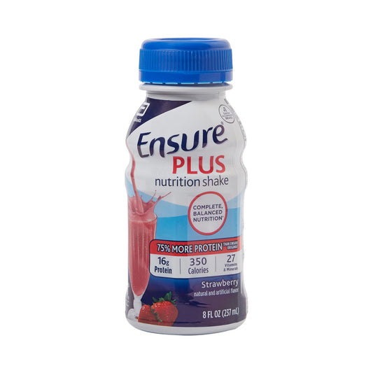 Ensure® Plus Nutrition Shake, Strawberry, bottle
