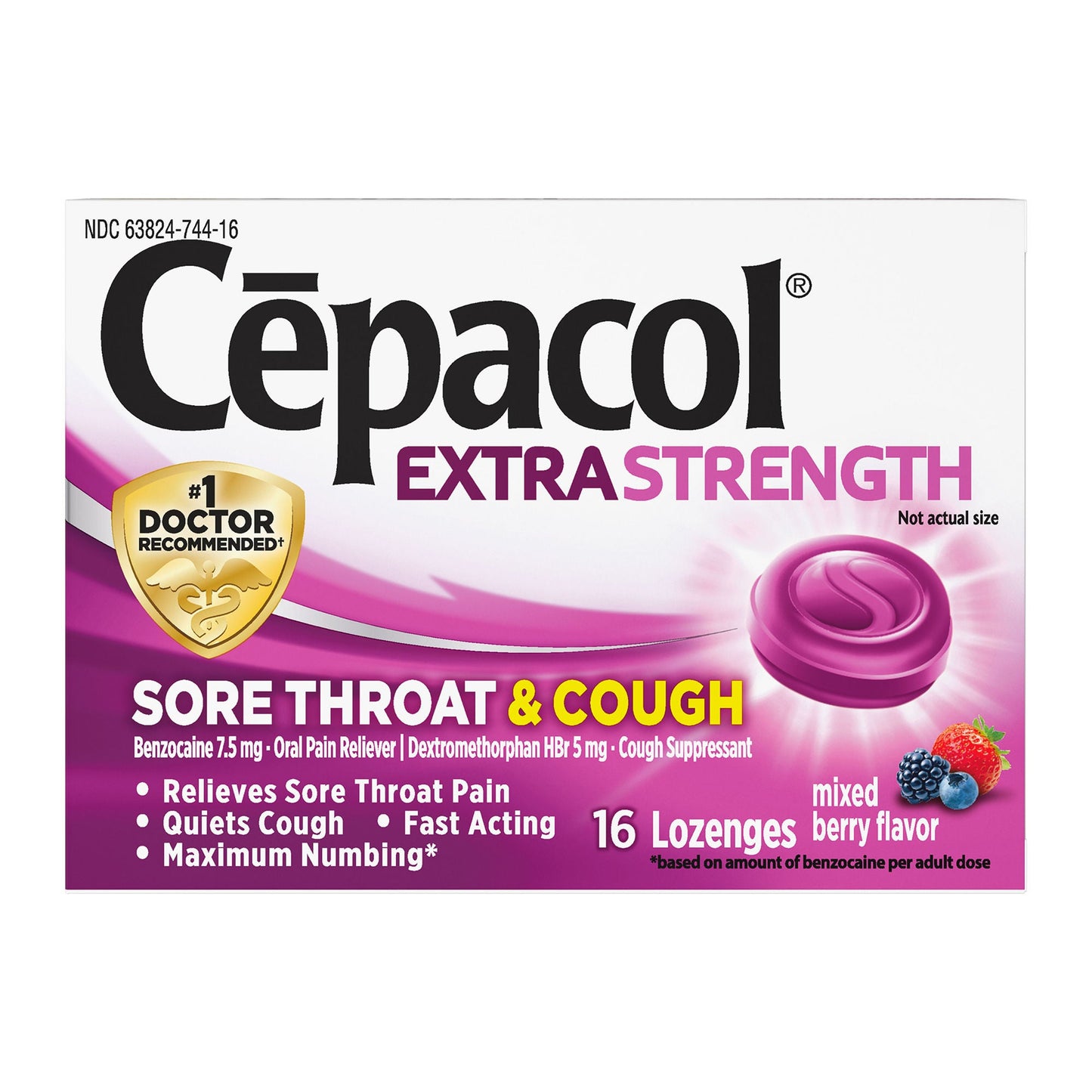 Cepacol® Extra Strength Sore Throat & Cough Lozenges Mixed Berry