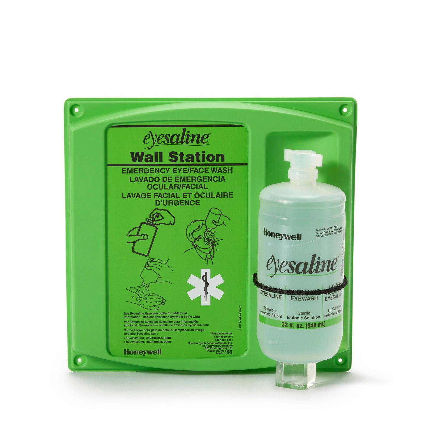 Eyesaline Eyewash Station Wall Mount Bottle
