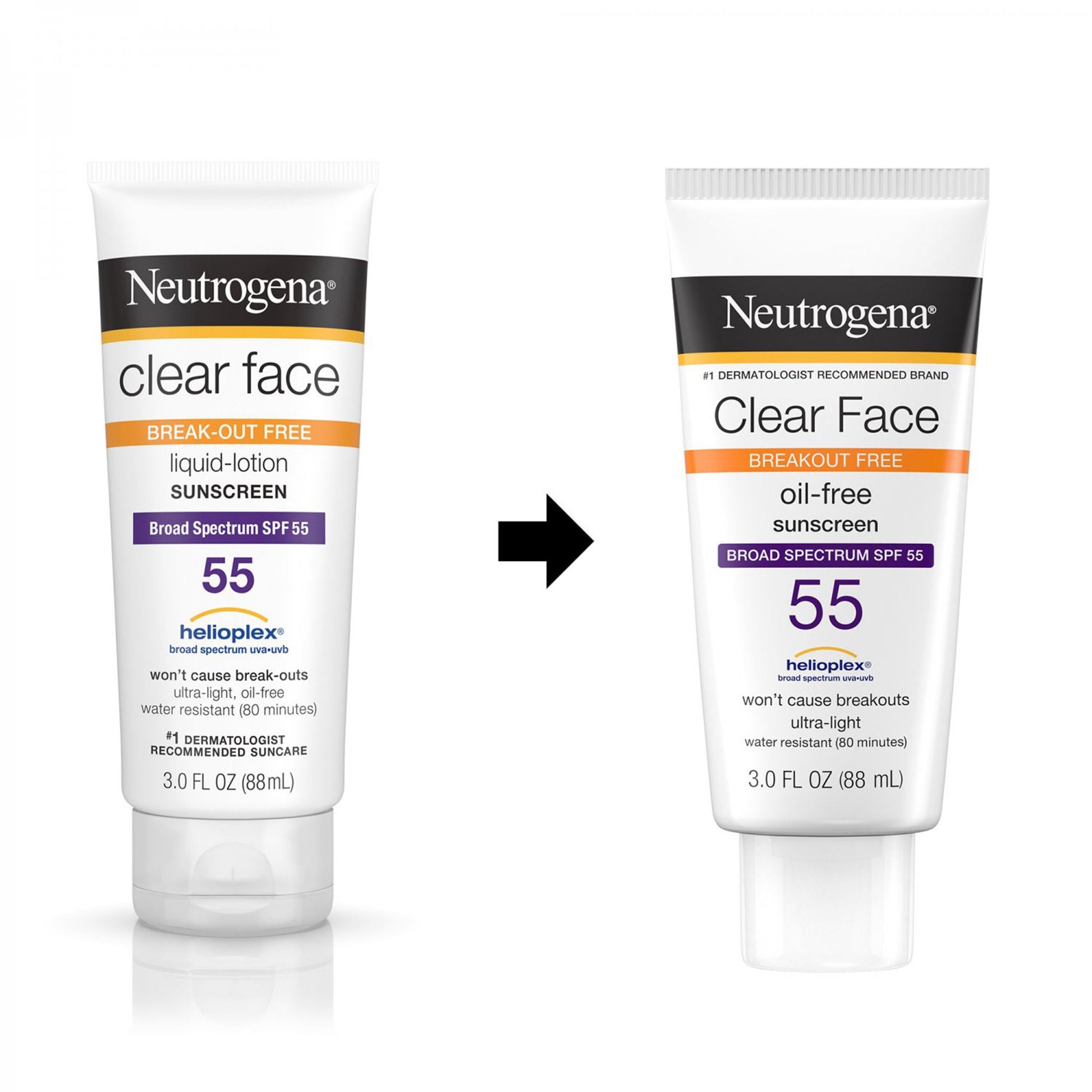 Neutrogena® Clear Face Oil-Free Sunscreen, SPF 50