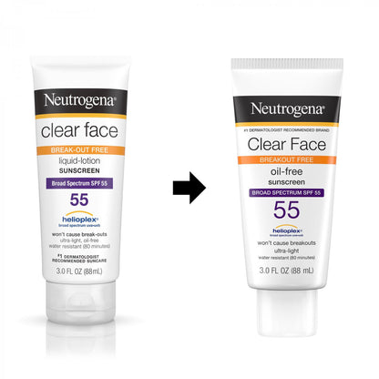 Neutrogena® Clear Face Oil-Free Sunscreen, SPF 50