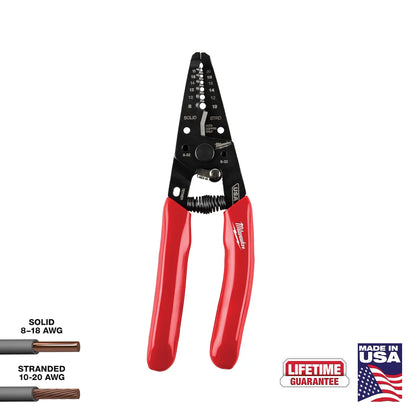 Milwaukee 8-20 AWG Dipped Grip Wire Stripper & Cutter (USA) MT702